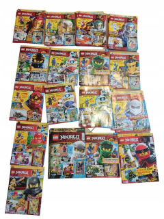 Obrovská sada 15 rôznych letákov plagátov lego ninjago komiksových úloh
